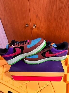 Nike Air Force 1 Low SP Undefeated Fauna Brown Pink DV5255-200 Men's Sneakers